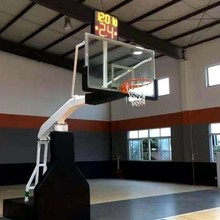 厂家户外室外可移动升降成人标准电动手动液压比赛训练篮球框球架