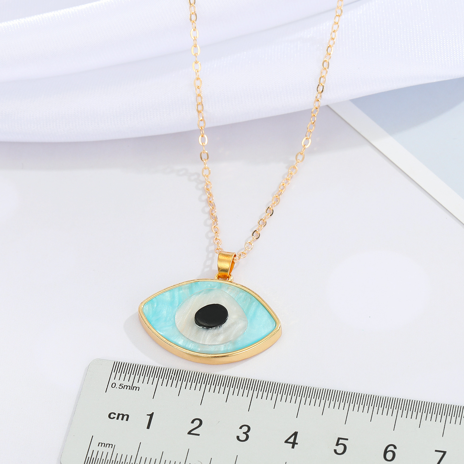 Nihaojewelry creative devil eye clavicle chain necklace Wholesale jewelrypicture3
