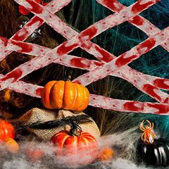 ハロウィーンの血の布の分離帯ガーゼの血の布の警告帯の警戒帯のシーンの装飾の道具の卸売り