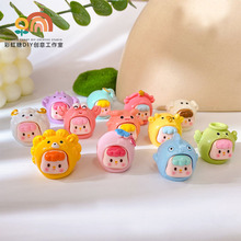 新款卡通十二星座立体公仔潮玩DIY创意摆件钥匙扣挂件配饰批发