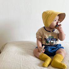 严选维木童装婴儿衣服2023夏季新款宝宝短袖T恤儿童韩版休闲上衣