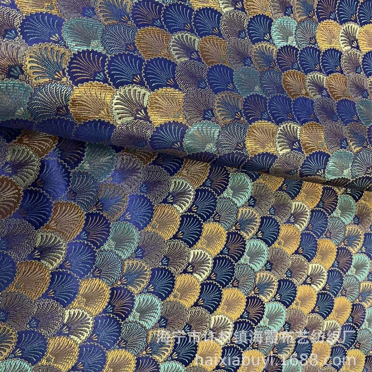 Синяя ткань, Ханьфу, 1 м, brocade