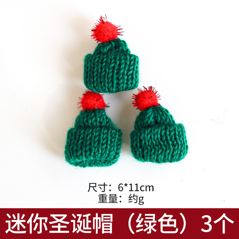 Navidad de peluche lana felt guantes bufandas sombreros de Navidad joyas decoración navideña colgante árbol de Navidad al por mayor