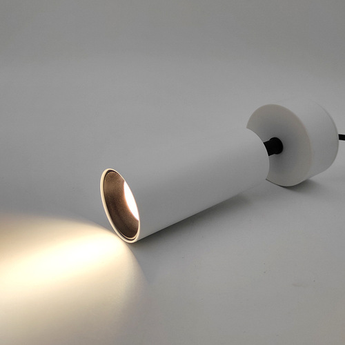 LED mini spotlight surface-mounted universal adjustable spotlight exhibition hall gallery background wall ceiling-mounted recessed cob downlight