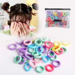 兒童發圈基礎款彩色毛巾圈高彈力不傷頭髮高彈性可愛頭繩髮飾批發