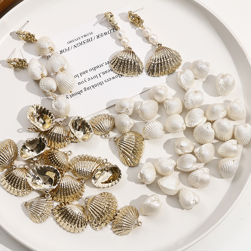 3g Weight Pendant Jewelry Making Type DIY Jewelry Accessories Classification 1 Piece Quantity Shell Material Shell Pattern All Seasons Season Plating Design Marine Style Style 1 Piece Shell Shell Pendant DIY Jewelry Accessories 无