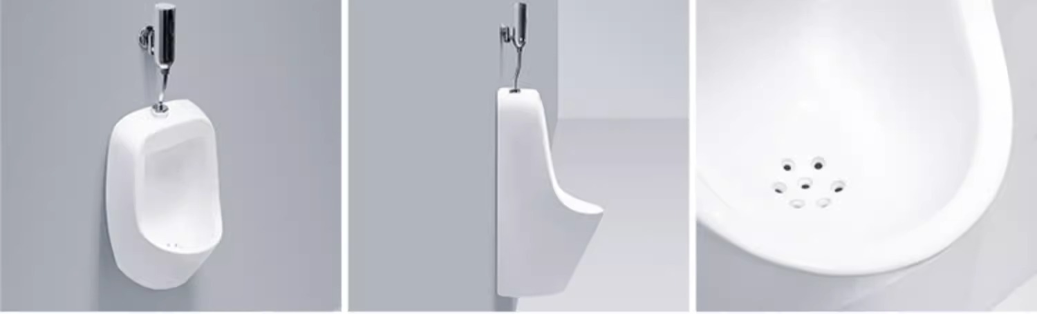 Integrated automatic sensor urinal for men, wall-mounted ceramic urinal, wall-mounted urinal, floor-standing urinal pool undefined