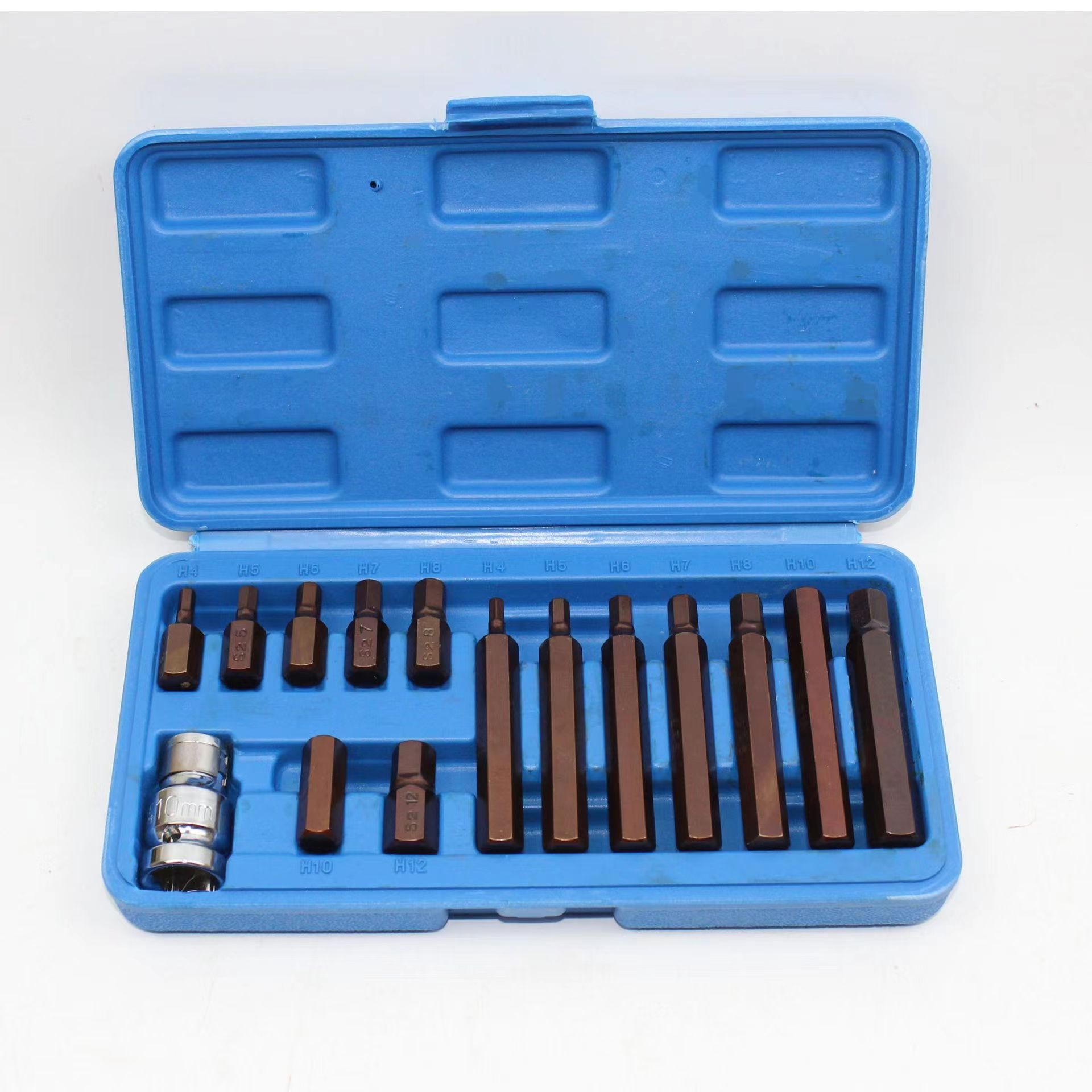 Juego de lotes de estrellas de 40 piezas Cabeza de lote de seis flores interior Cabeza de lote hexagonal interior Manga de lote de presión de lote Traje de combinación de cabeza de lote de doce flores