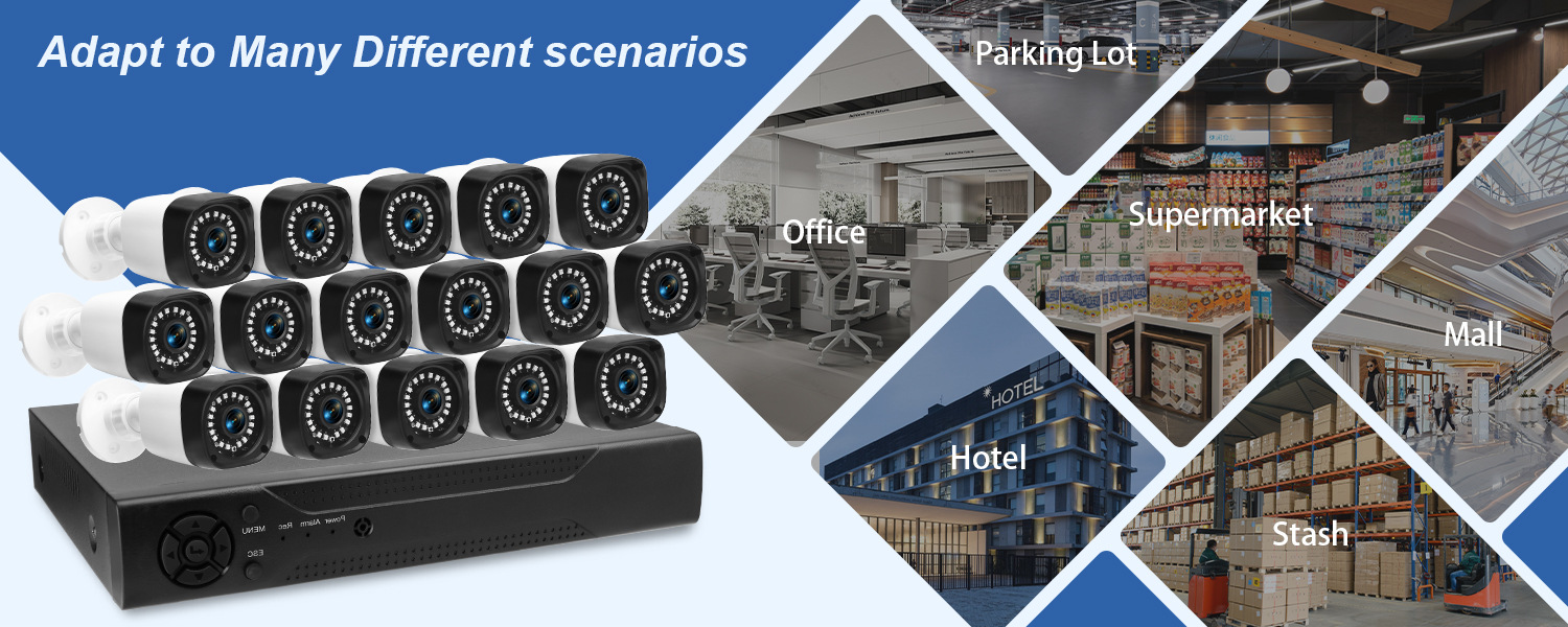 AHD CCTV surveillance set, 4/8/16 channel, high resolution, night vision