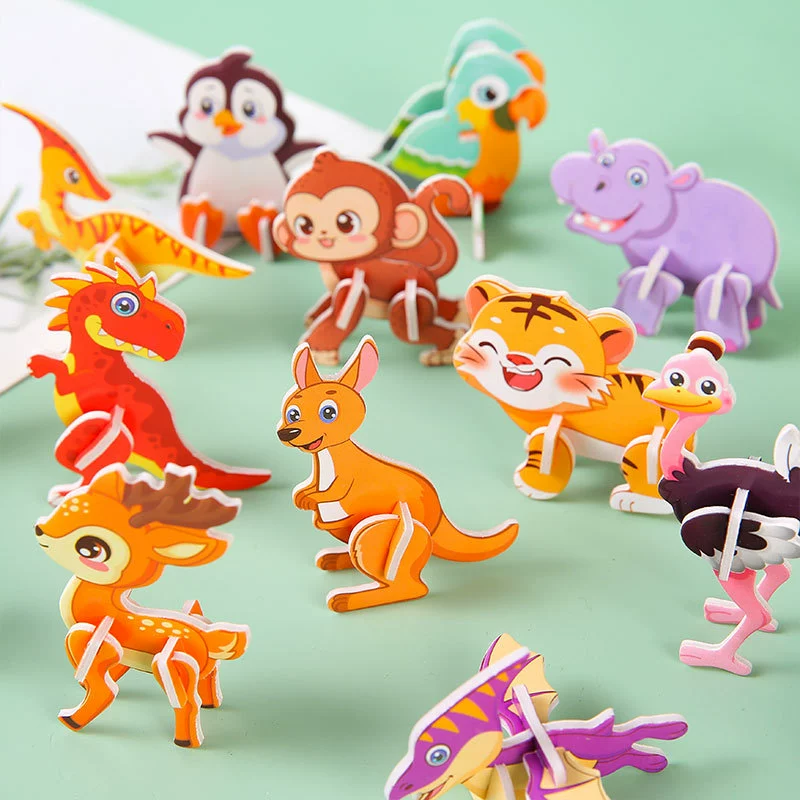 Cute brainteaser, cognitive three dimensional toy, early education