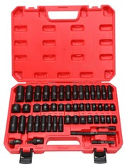 Juego de dados neumáticos 1/2” de 35 piezas, incluye vasos largos y cortos, kit profesional para herramientas neumáticas