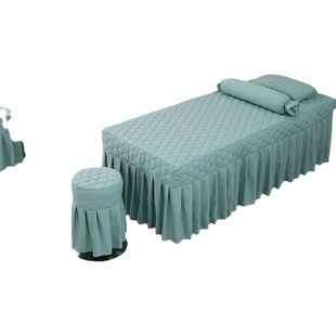 Beauty Bedspread Four-piece Hospital Massage Bed Sheet Shampoo Physiotherapy Bed Three-piece Quilt Cover Summer Beautiful Simple