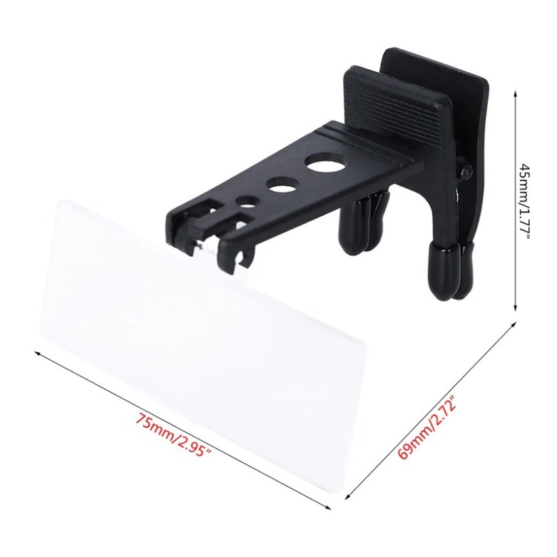 眼镜夹式头戴放大镜 珠宝古玩 医生手术  3镜片 19156-2