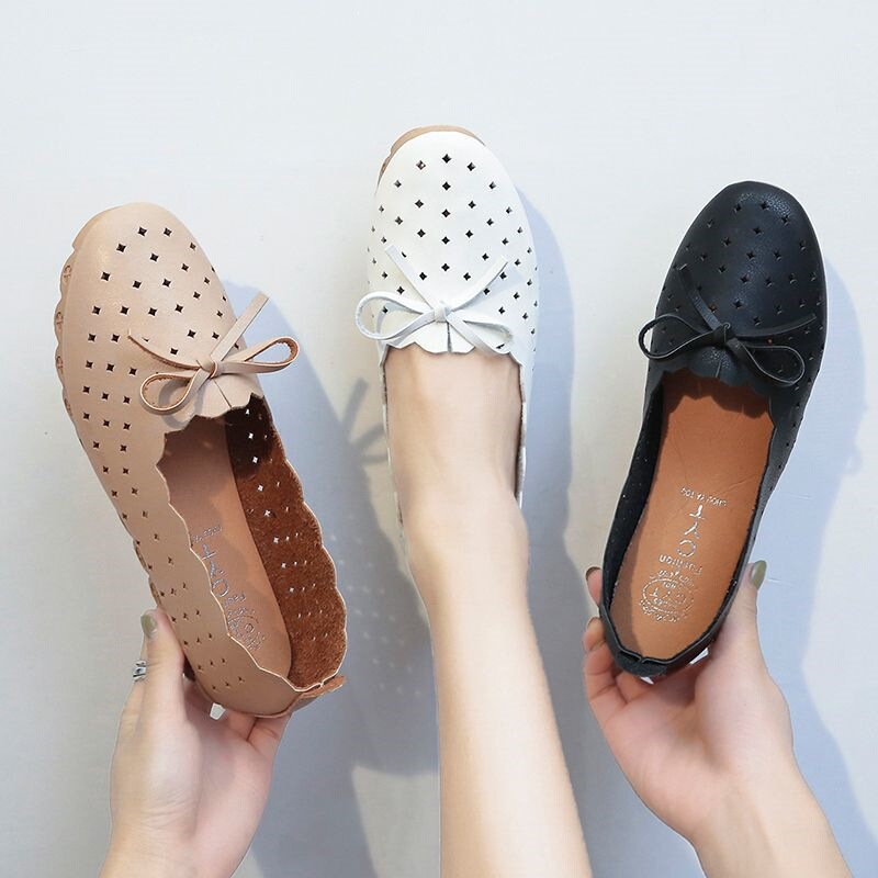 Women's loafers, spring and autumn flat casual shoes, slip-on lazy shoes, white nurse shoes Women's loafers, spring and autumn flat casual shoes, slip-on lazy shoes, white nurse shoes