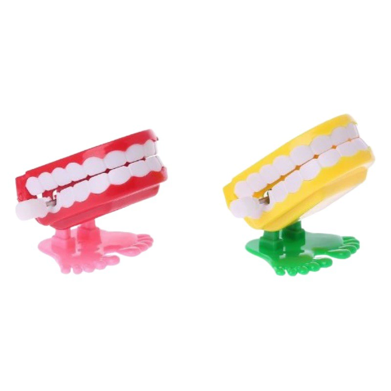 Обмотка качели прыгающие заводные зубы игрушка призрак зубы прыгающие зубы рот новый странный детский подарок маленький подарок