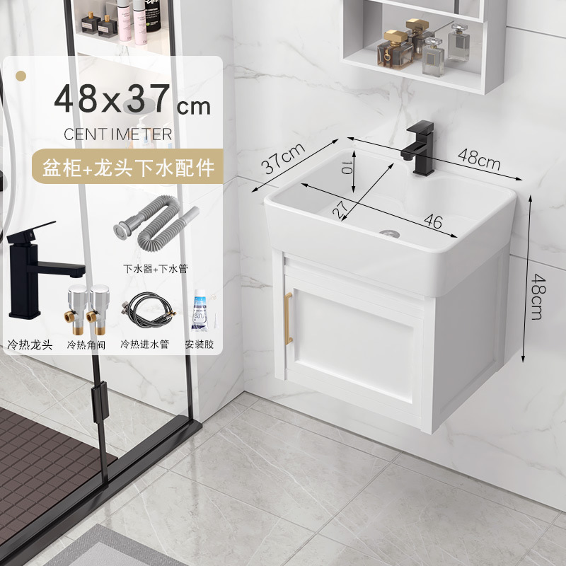 48x37cm gabinete de lavabo + accesorios de grifo