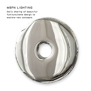 Modern Creative Trendy Hollow Round Mirror Living Room Bedroom Stainless Steel Mirror Decoration Contemporary Art Round Wall Mirror