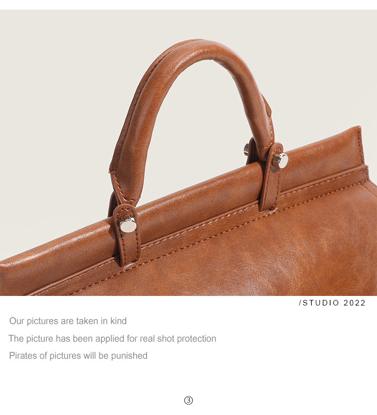 New Women's Bag Fashionable Versatile European and American Retro Foreign Trade Texture Versatile One Shoulder Crossbody Handheld Tote Bag_voghion.com