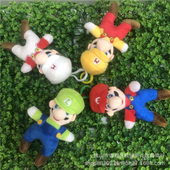 13cm漫画スーパーマリーぬいぐるみマリオ人形バッグかばんストラップ