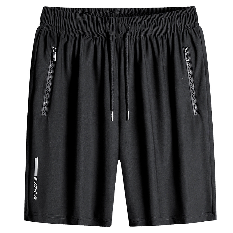 Pantalones Cortos Ultrafinos de Seda de Hielo para Hombre, Tallas M-8XL, Pantalones de Cinco Puntos para Verano, Pantalones Cortos Deportivos Casuales de Longitud Media para Hombre