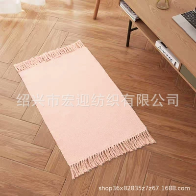 entryway mat, living room coffee table: Avtomobil döşəmə paspasları - pink-tassels-60x90cm