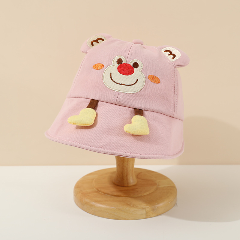 Bonito sombrero de bebés de dibujos animados primavera y otoño delgado sombrero de boca de pato para niños y niñas viajar sombrero de béisbol de protección solar