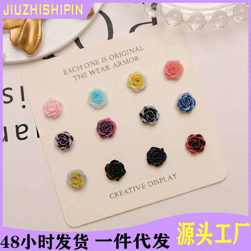 Little Red Book new three-dimensional rose nail jewelry diy live hot luminous Camellia jewelry wholesale Little Red Book new three-dimensional rose nail jewelry diy live hot luminous Camellia jewelry wholesale
