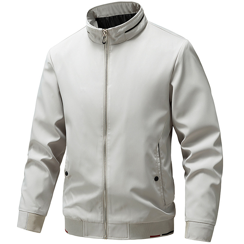 Chaqueta de hombre primavera y otoño delgada 2025 nueva moda casual versátil chaqueta de negocios a prueba de viento hombre