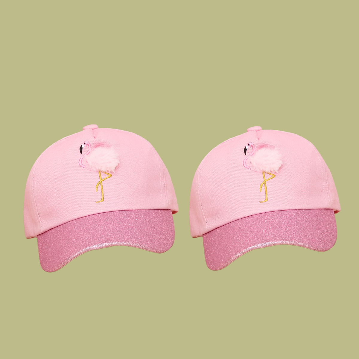 Gorra De Béisbol De Los Niños De La Grúa Del Bordado Del Ala Ancha De La Sombrilla Del Estilo Coreano display picture 3