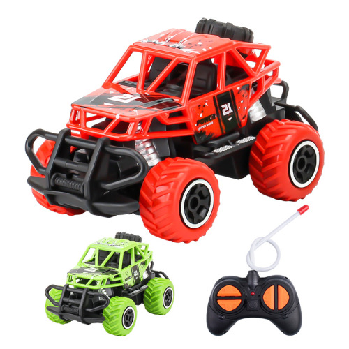 Cross-border hot selling children's electric remote control car four-way off-road racing model wireless remote control toy car manufacturer wholesale