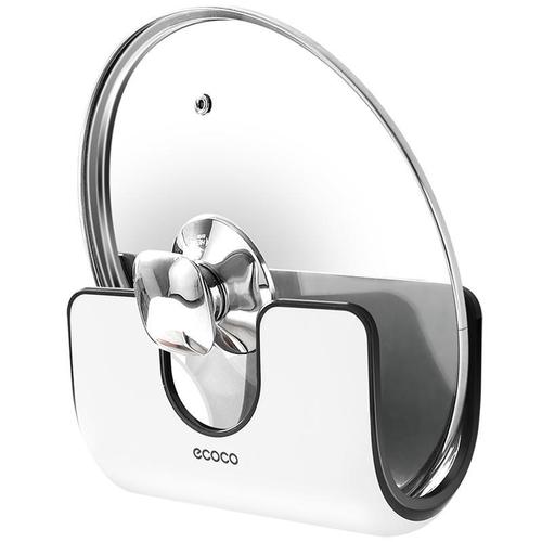 ecoco pot lid rack wall-mounted punch-free kitchen household pot lid rack wall storage rack