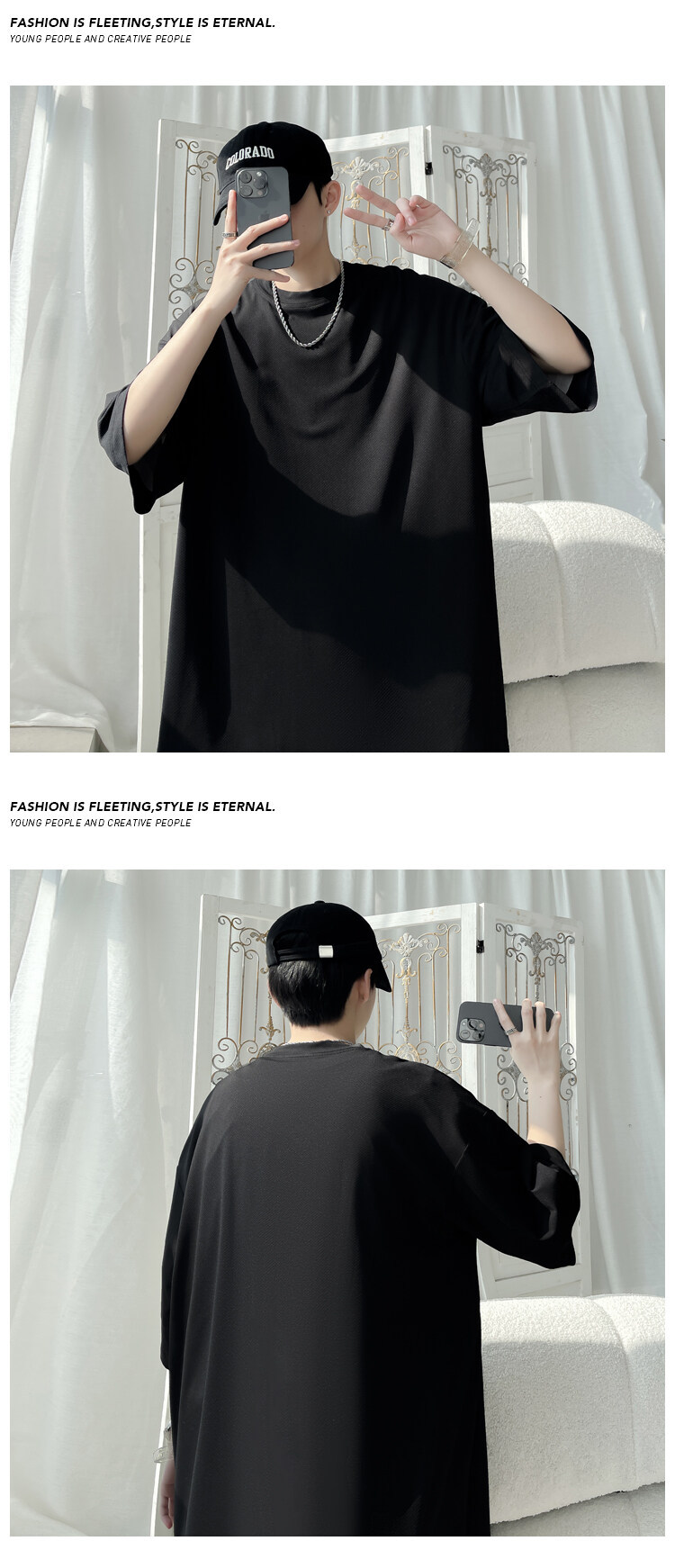American Style Men’s Casual T-shirt Versatile Loose Quick Dry_voghion.com