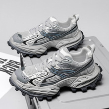 厚底老爹鞋男2025春夏季男鞋百搭增高网面透气休闲运动鞋透气舒适