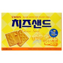 韓國進口克麗安crown濃郁芝士夾心餅干240g方便攜帶獨立小包裝