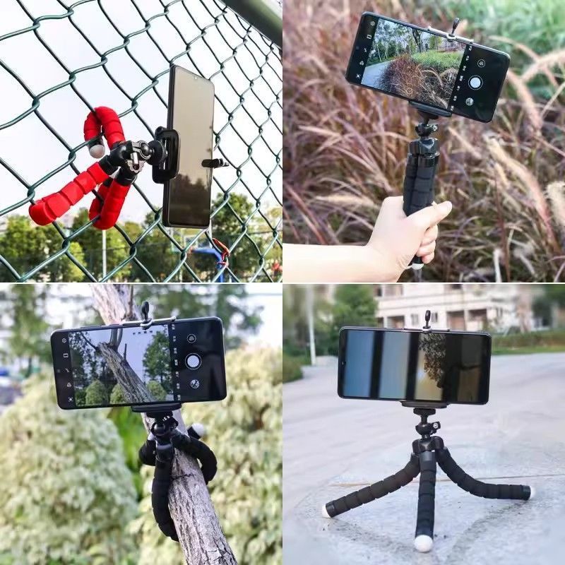 タコ型スマホ三脚スタンド 多機能カメラ撮影ツール ライブ配信 ミニ自撮り|undefined