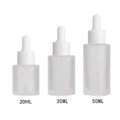 現物卸売り30mlエッセンス原液瓶平肩円筒瓶20mlガラス乳液瓶分装精油空瓶