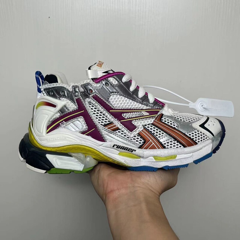 Original Box Original Label Putian Pure Original Paris Runner Dad Shoes 7Th Generation Thick-Soled Retro Color-Blocking Trendy Sports Shoes for Men and Women