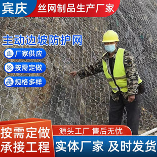 Customized Active Edge Slope Protection Net, Passive Net, Flexible Edge Slope Protection Net, Anti-Falling Stone Blocking Net, Hexagonal Net