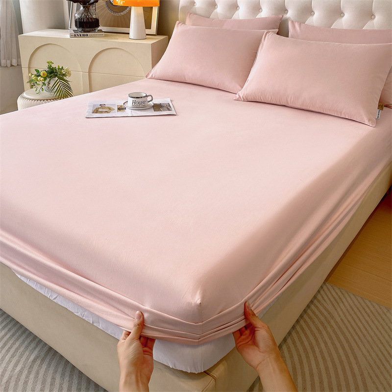 Class A cotton brushed bedspread single piece thickened cotton mattress cover long-staple cotton brushed bed sheet Simmons protective cover