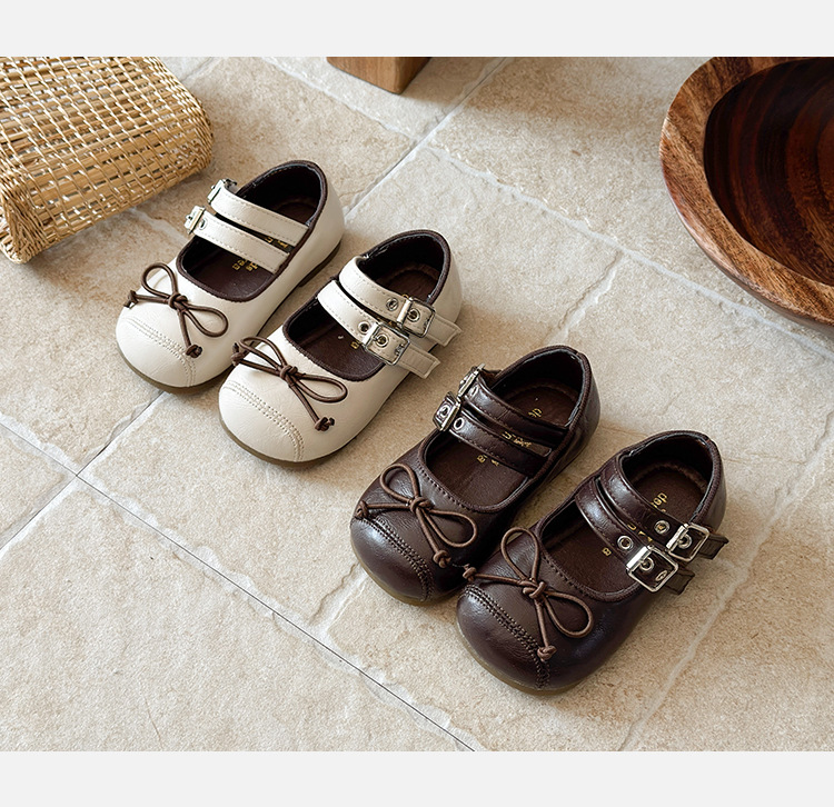 Sapatos de pele de princesa para meninas sola macia estilo_voghion.com