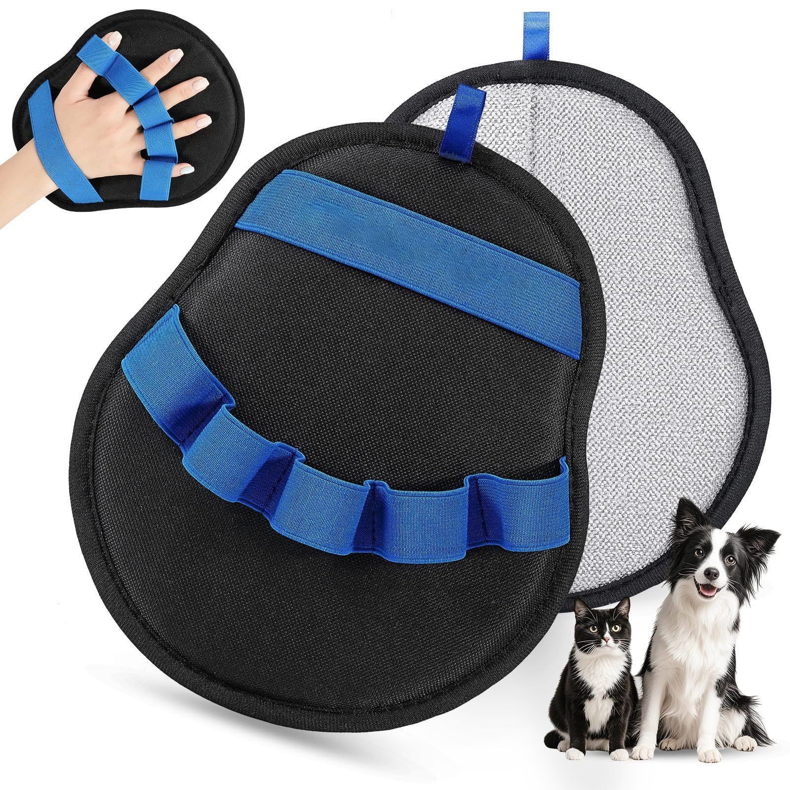 Guantes de depilación estática transfronteriza para mascotas cepillo bidireccional de pelo pegajoso depilación artefacto limpio guantes de pelo de gato limpio pelo de gato
