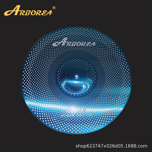 Set logo wholesale manufacturers blue frosted mute cymbal alloy five-piece set cymbal drum set five drums four cymbal