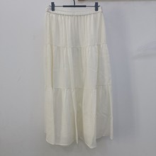2025夏季新款女装宽松气质百搭高腰雪纺蛋糕长款半身裙1F5941891