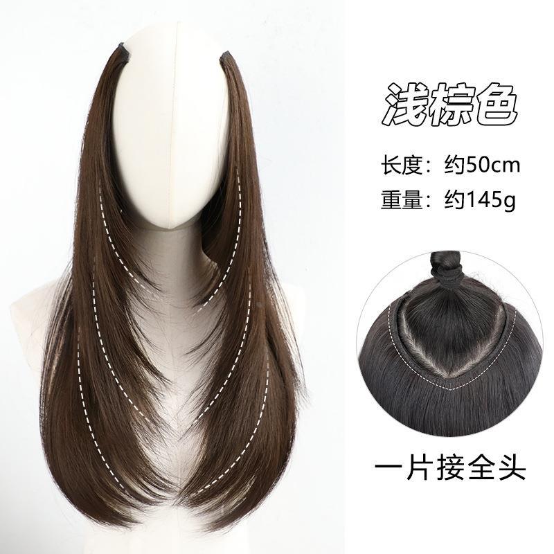 Extensión de Cabello en U de Una Pieza con Clip BB de Fibra de Alta Temperatura para Mujer