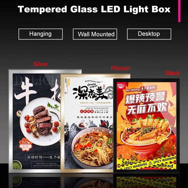 LED luminous ultra-thin wall-mounted light box display board