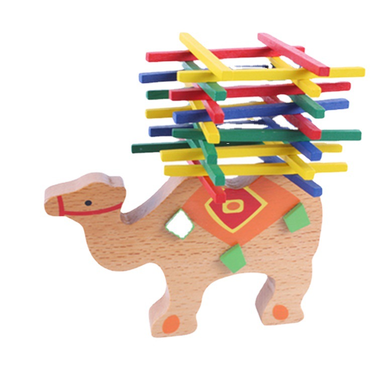 Madera DE LOS NIÑOS creativo lindo colorido equilibrio madera bloques color palo juego educación temprana educativos decoración de Madera Juguetes