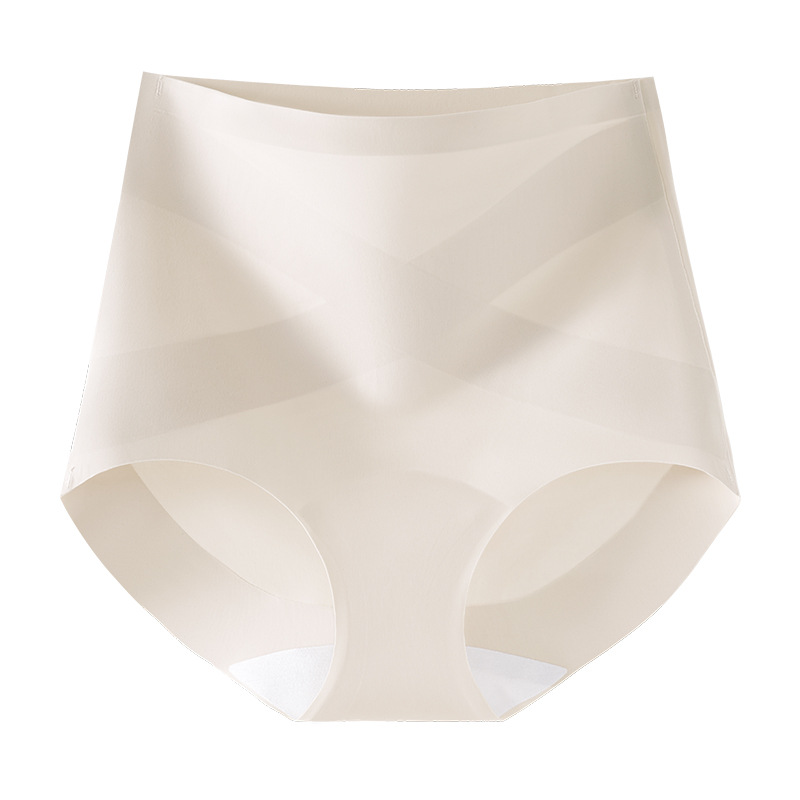 Ropa interior de cintura alta y abdomen entrepierna antibacteriana mujer 2025 nuevo estilo levantamiento de cadera fuerte barriga pequeña ropa interior de mujer sin costuras