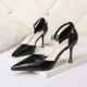 8132-3 han edition style light pointed mouth high-heeled shoes a word with professional OL shoes show thin and sexy sandals diamond