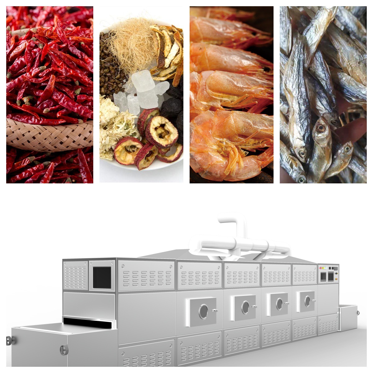 猫狗粮微波烘干机 厂家主营隧道微波饲料干燥生产线 五谷干果烘干