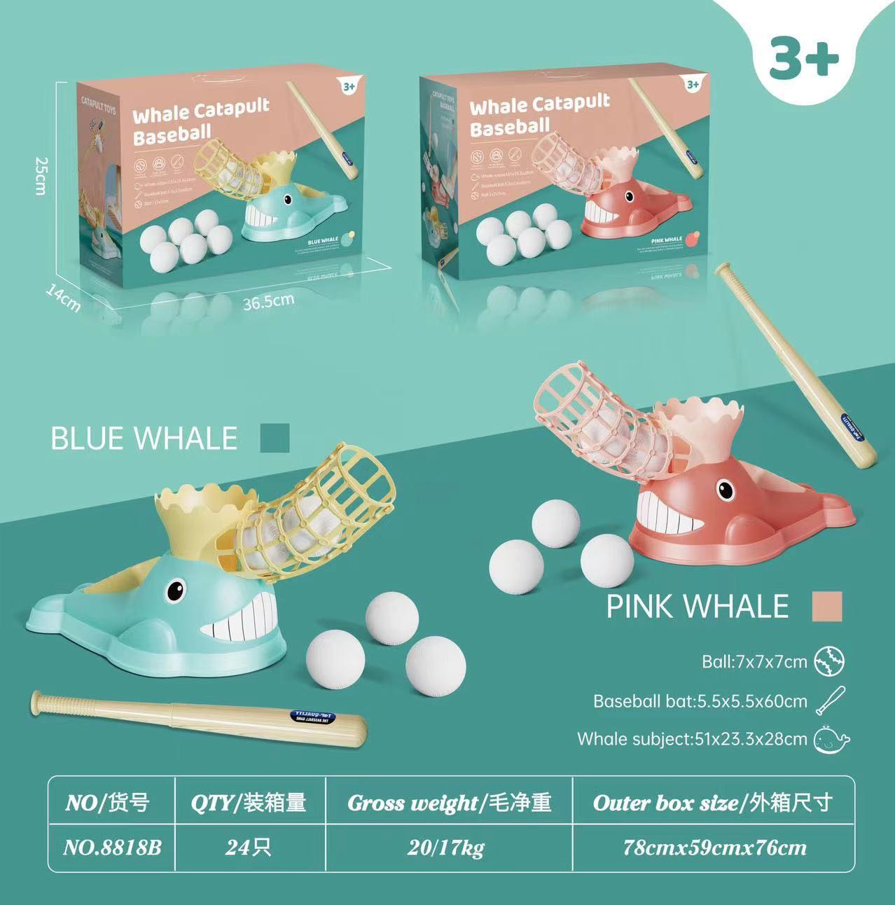 Juguetes de béisbol deportivos al aire libre + 6 bolas azul